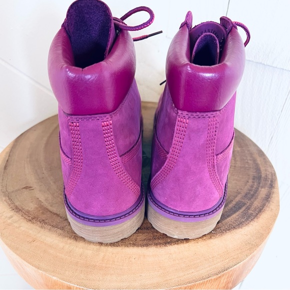 Timbaland purple suede combat boot NWOT - Picture 4 of 7